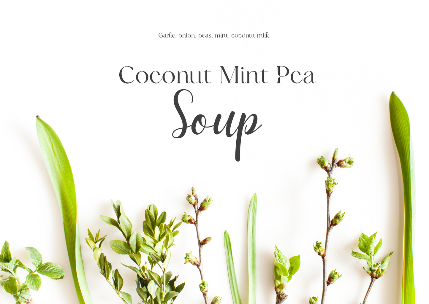 Coconut Mint Pea Soup