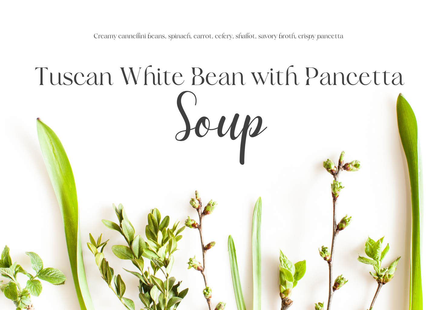 Tuscan White Bean Pancetta Soup