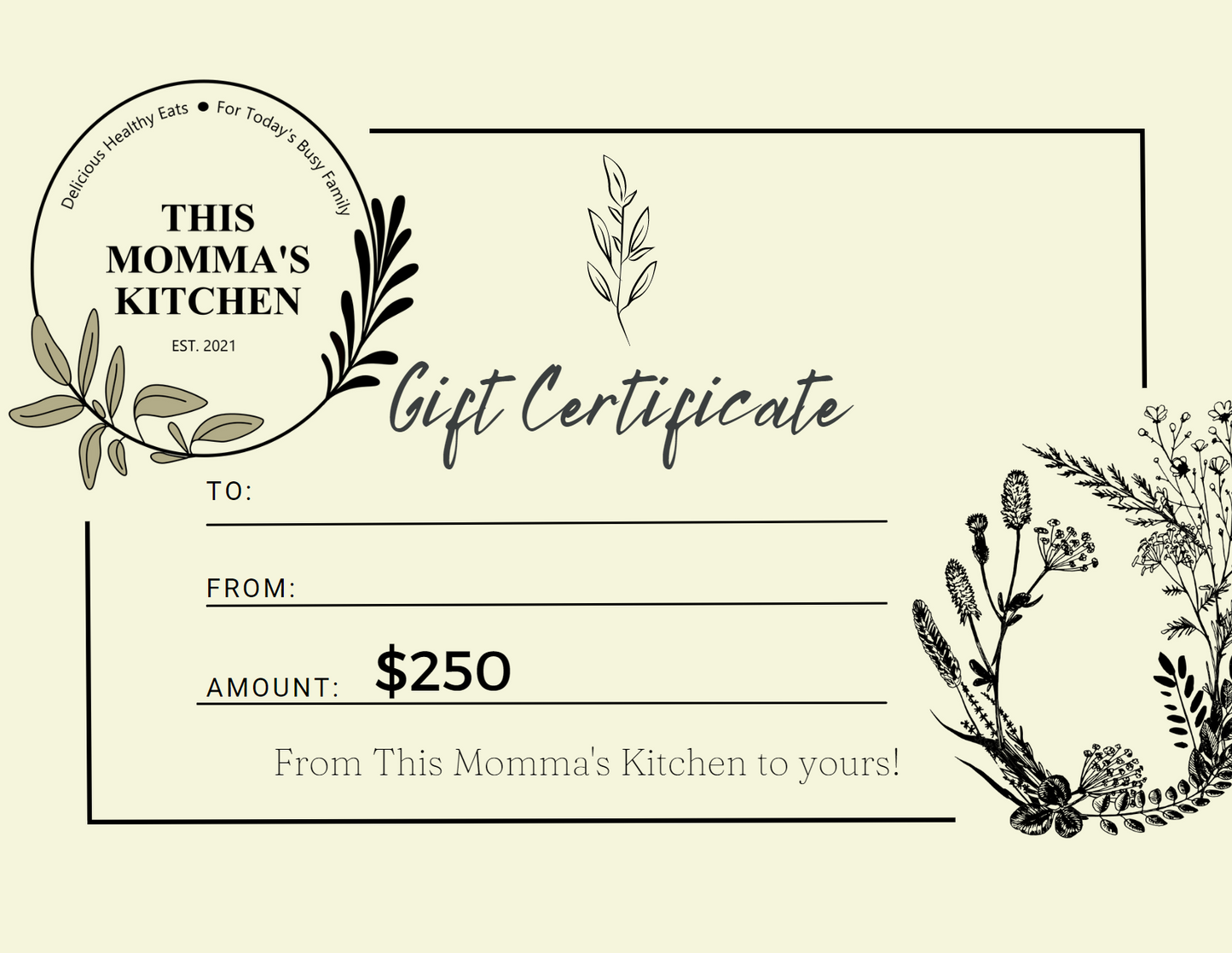 This Momma's Kitchen Gift Card