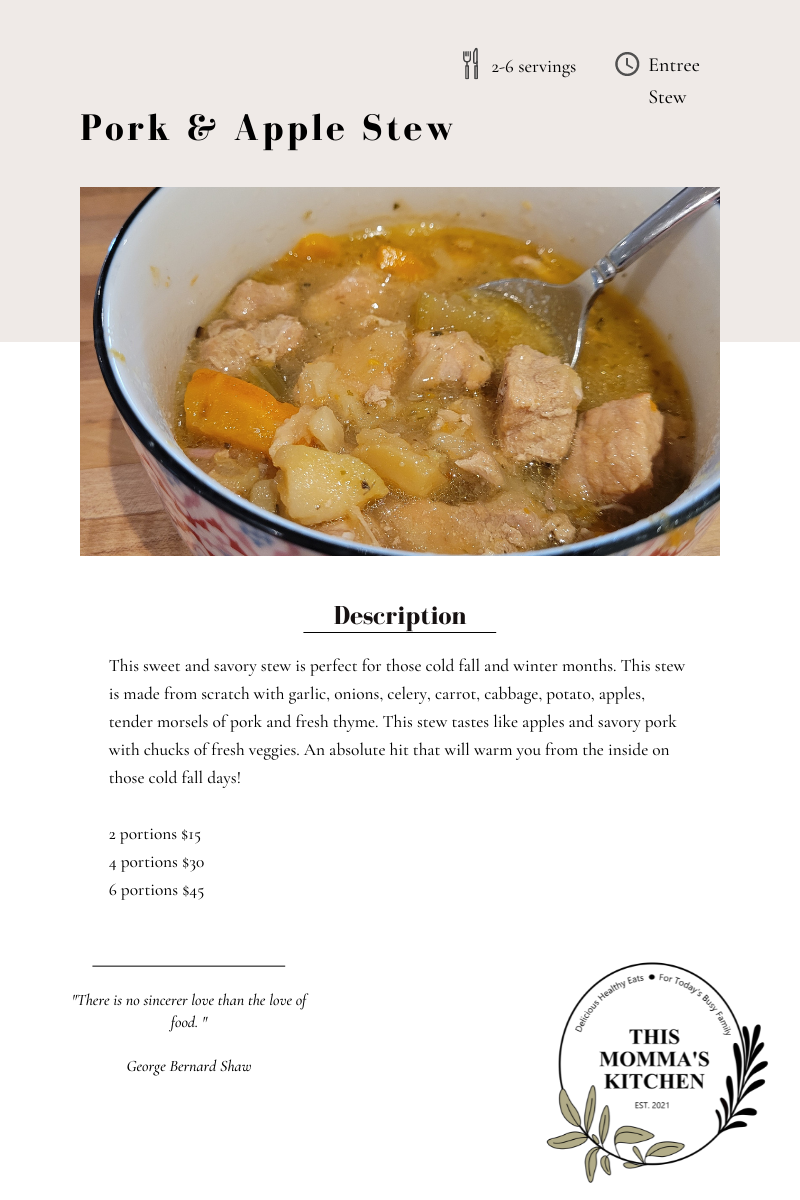 Pork & Apple Stew