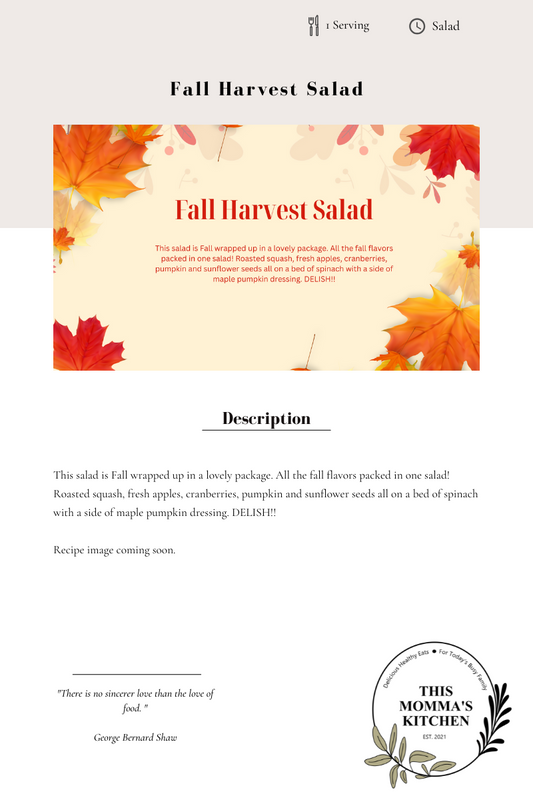 Fall Harvest Salad