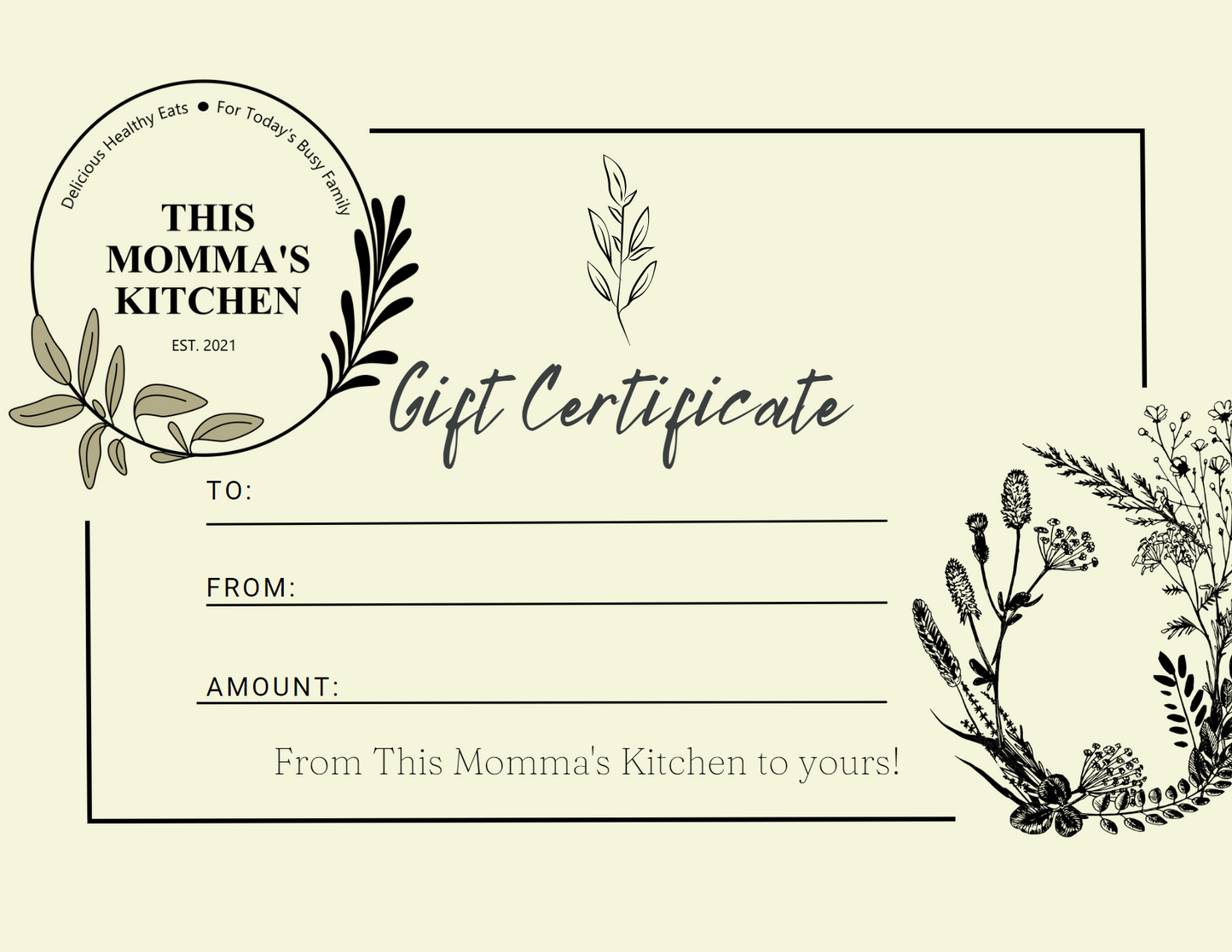 This Momma's Kitchen Gift Card