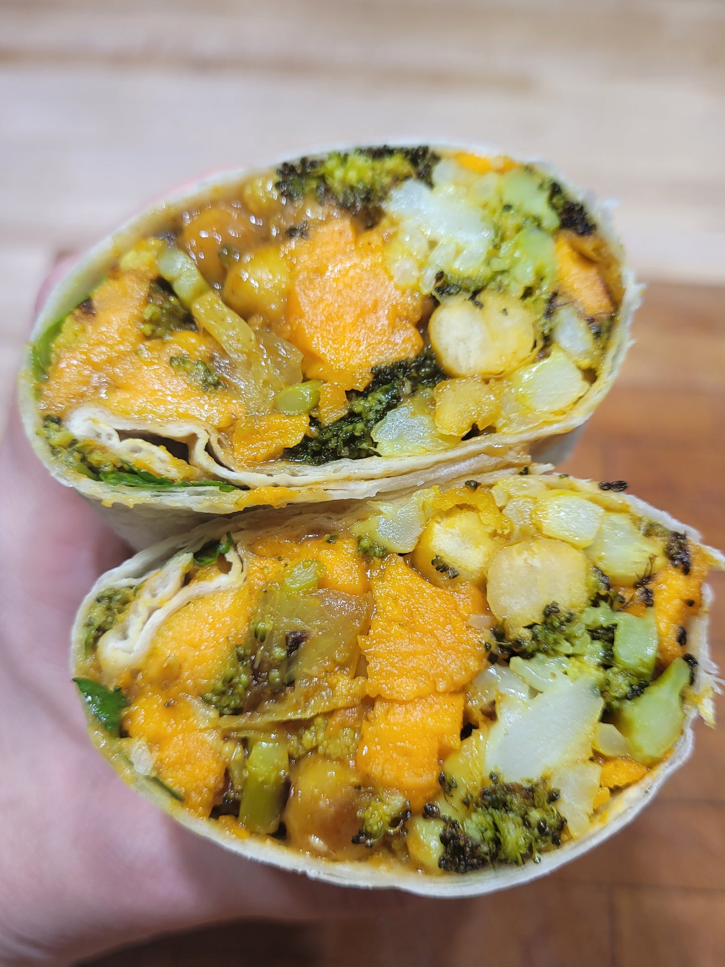 Roasted Veggie Chickpea Wrap